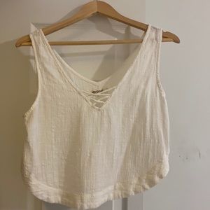Rip curl linen loose crop top
